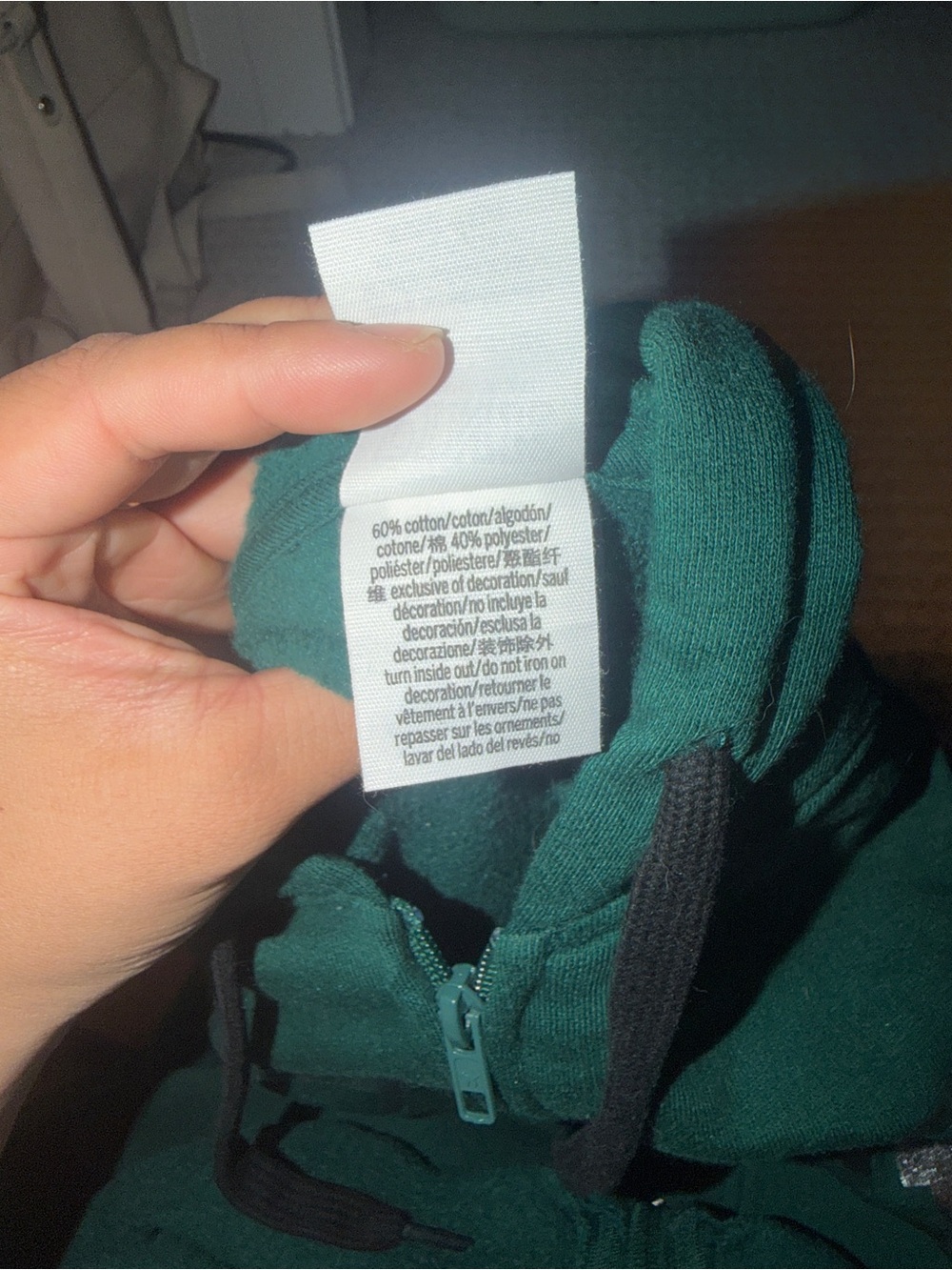 PINK Victoria's Secret Forest Green Zip-Up Jacket - Picture 4 of 7